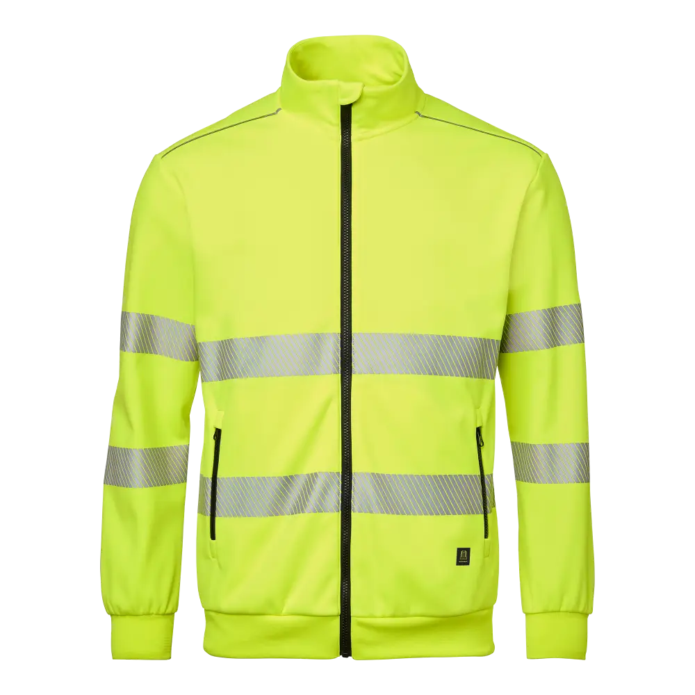 283 Sweat Fullzip - Fluorescent yellow