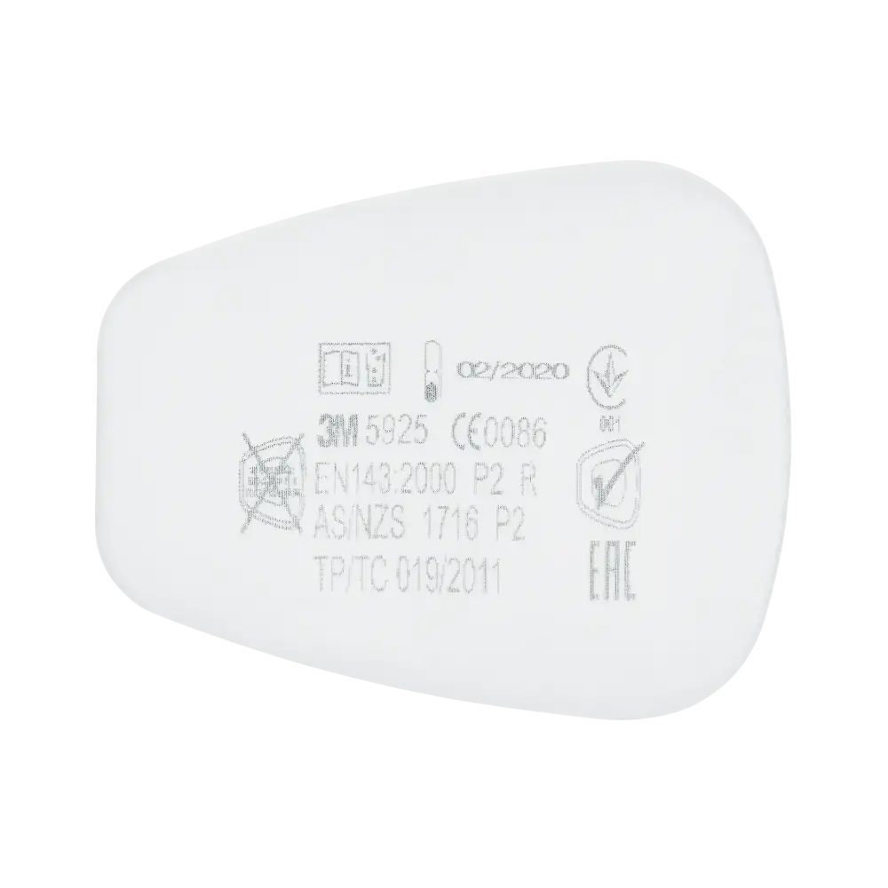 5925 P2 R 10pcs/2p Particle Filter - White