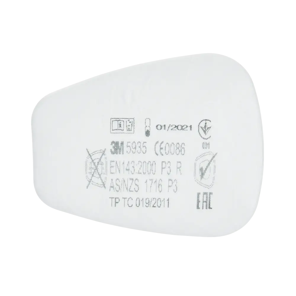 5935 P3 R 10pcs/2p Particle Filter - White