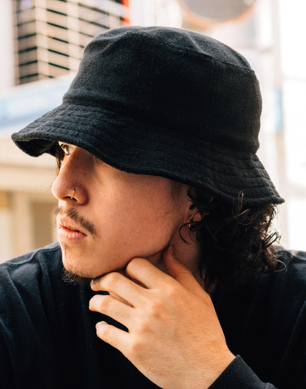 Flexfit frottéhatt med bred brätte