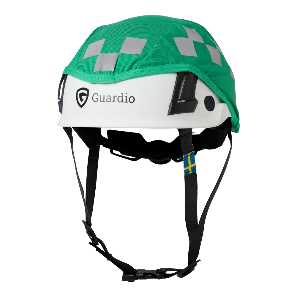 Ambulance Helmet Cover - Green/reflective