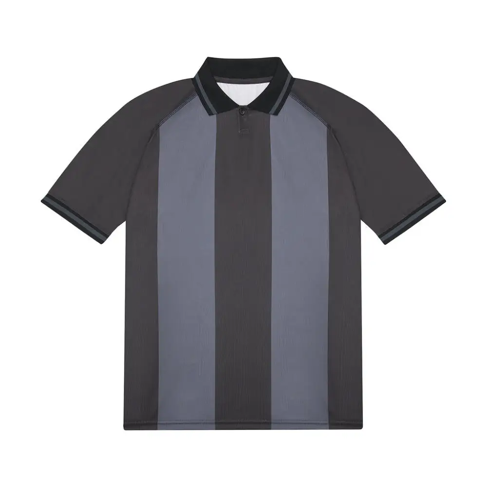 B&C Active Polo - Black/Dark grey / S