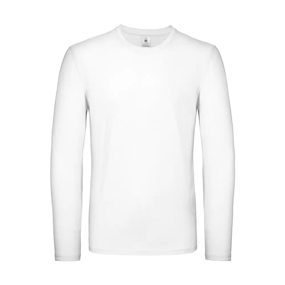 B&C #E150 LSL - White / S