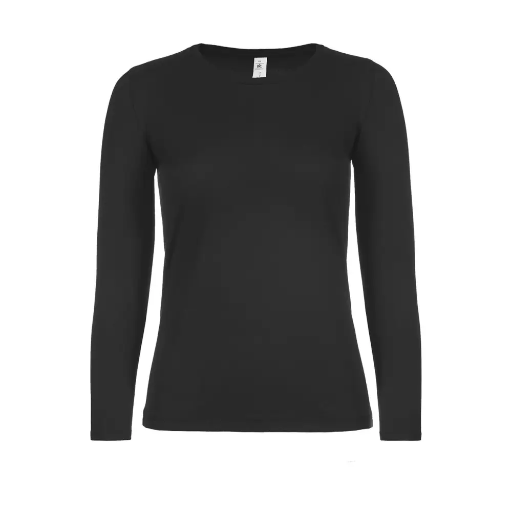B&C #E150 LSL /women - Black / XS