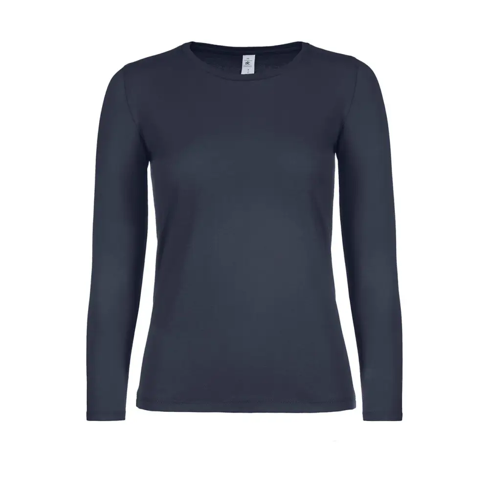 B&C #E150 LSL /women - Navy / XS