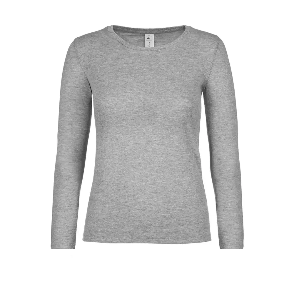 B&C #E150 LSL /women - Sport Grey / XS