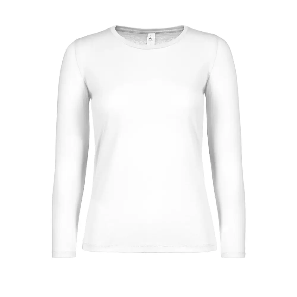 B&C #E150 LSL /women - White / XS