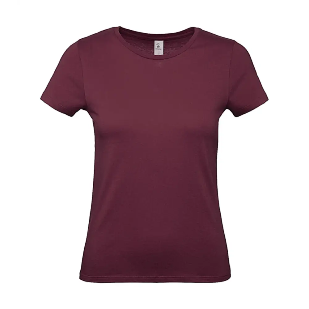 B&C #E150 /women T-Shirt - Burgundy / XS