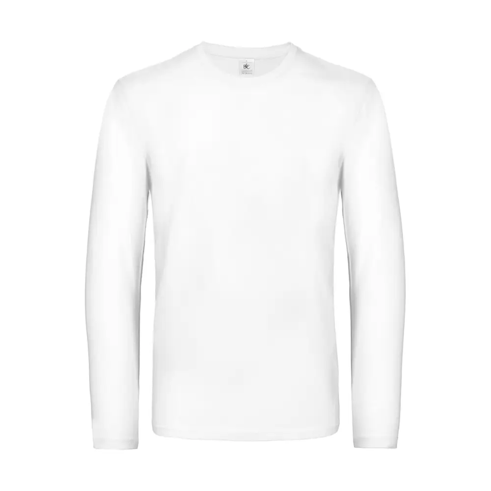 B&C #E190 LSL - White / S