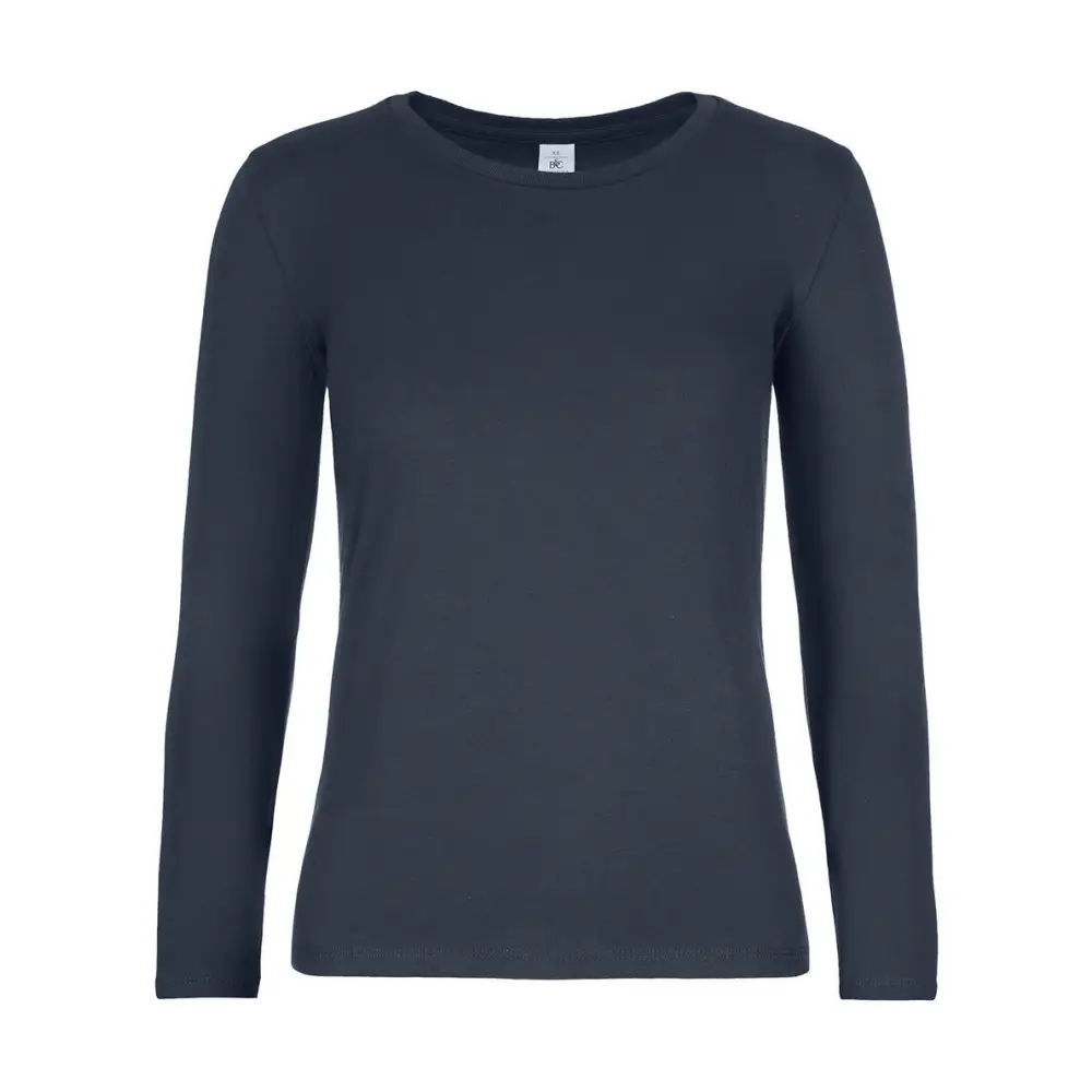 B&C #E190 LSL /women - Navy / XS
