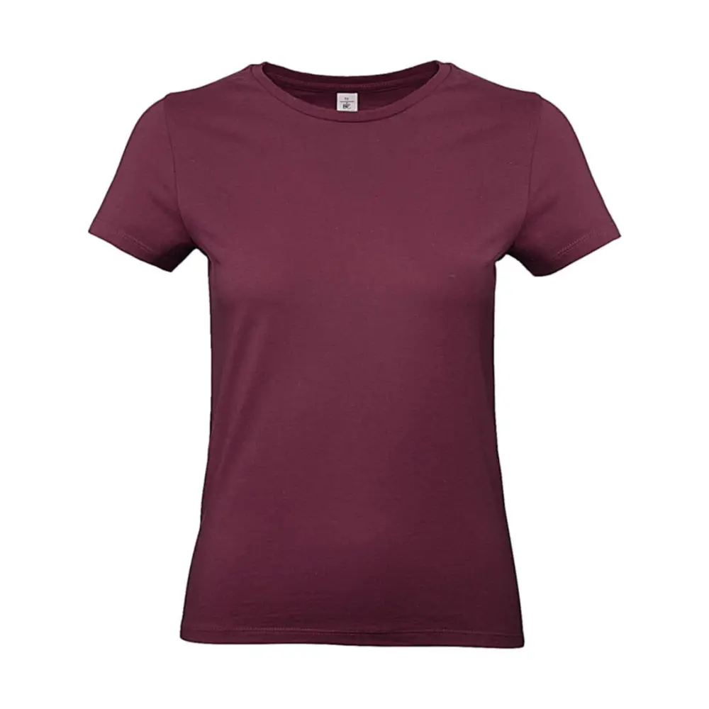 B&C #E190 /women T-Shirt - Burgundy / XS