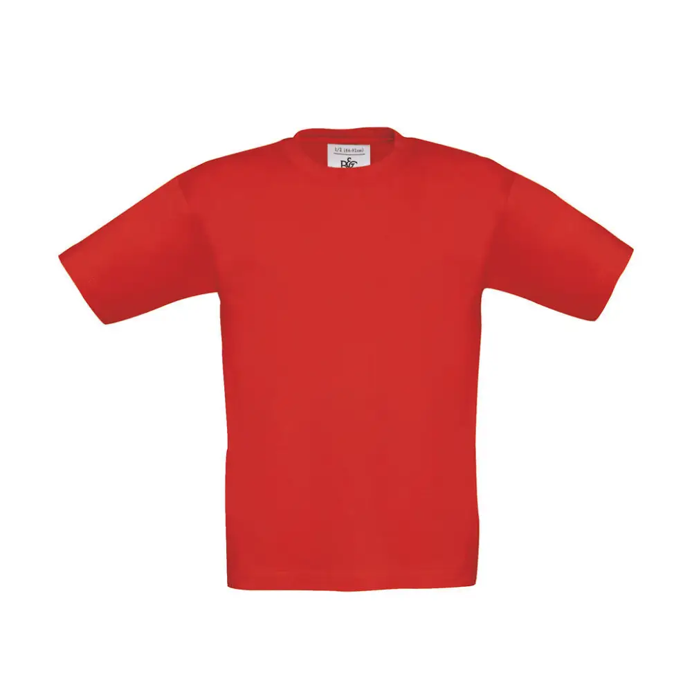 B&C Exact 150/kids T-Shirt - Red / 1/2 (86/92)