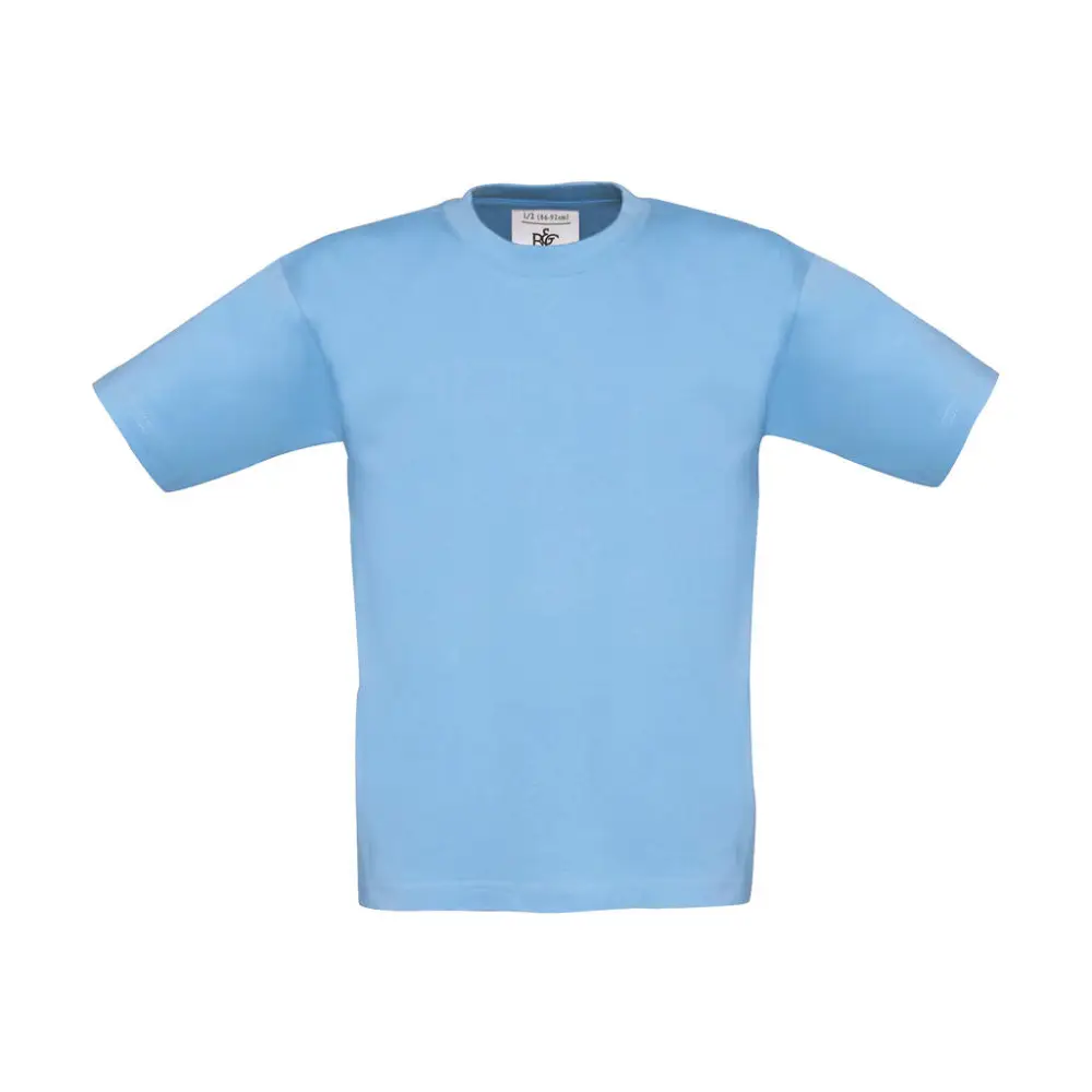 B&C Exact 150/kids T-Shirt - sky blue / 1/2 (86/92)