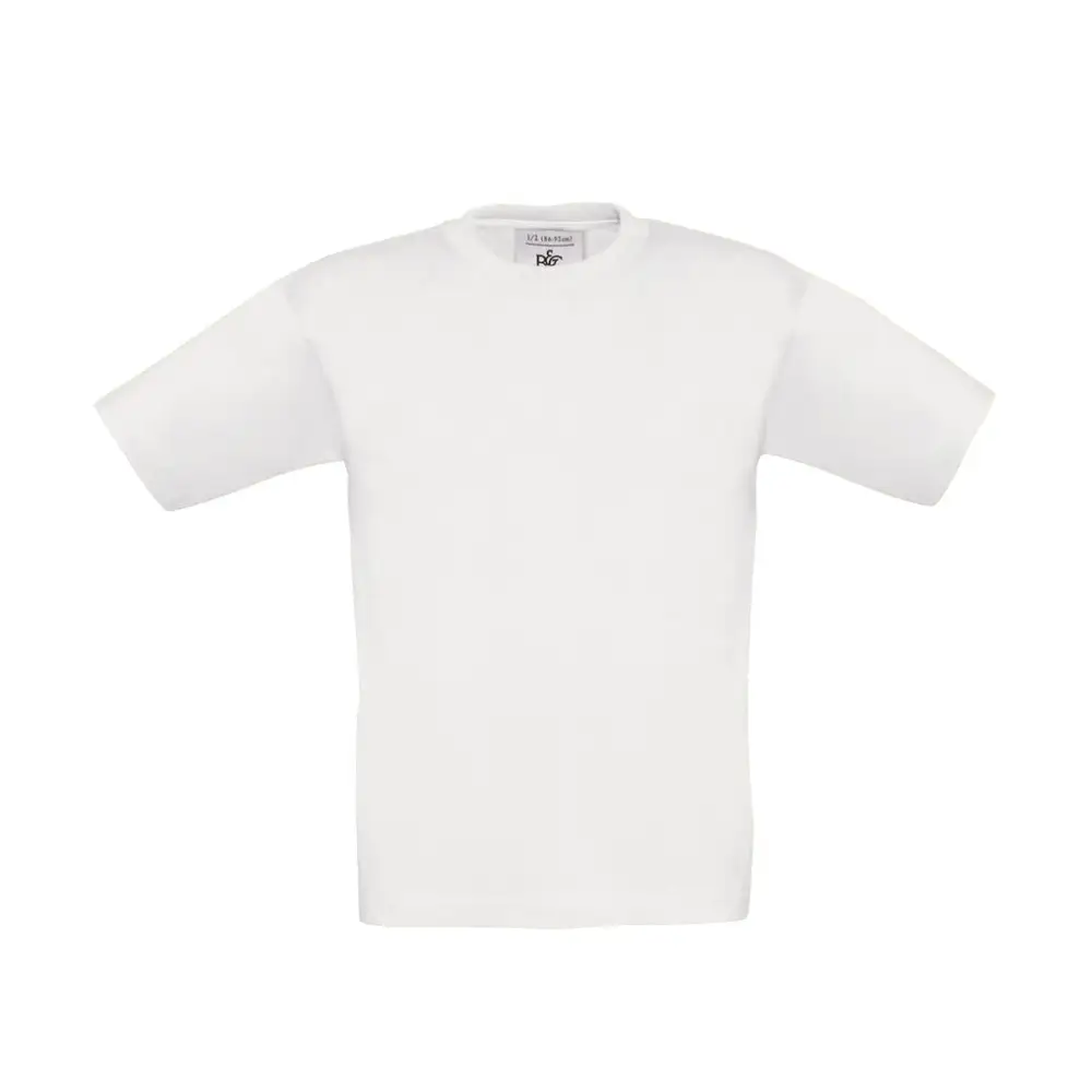 B&C Exact 150/kids T-Shirt - White / 1/2 (86/92)