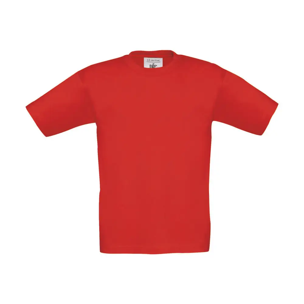 B&C Exact 190/kids T-Shirt - Red / 3/4 (98/104)