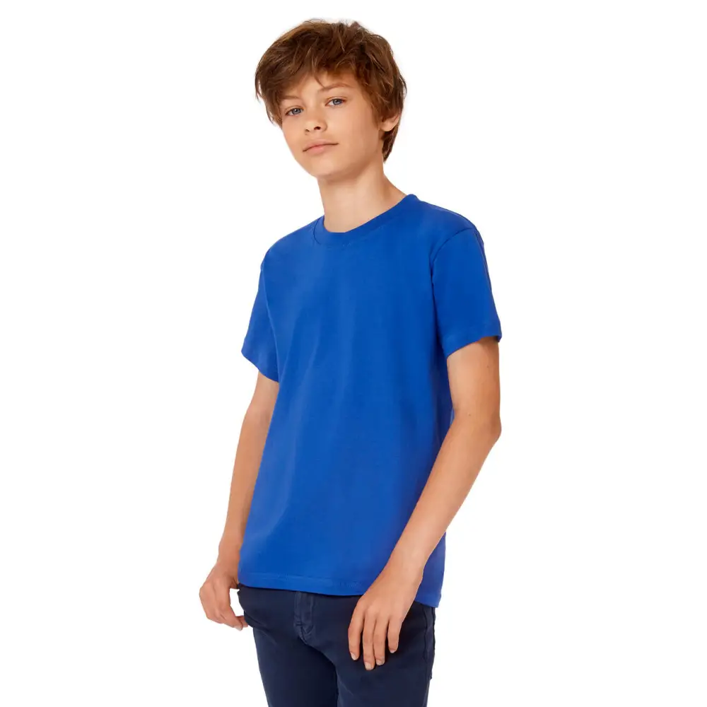 B&C Exact 190/kids T-Shirt - Royal Blue / 3/4 (98/104)