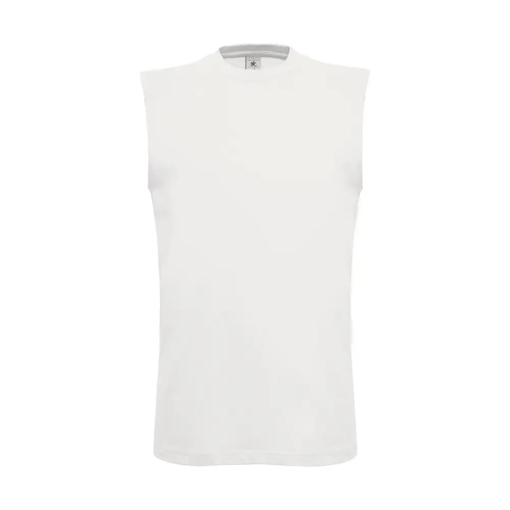 B&C Exact Move Sleeveless T-Shirt - White / S