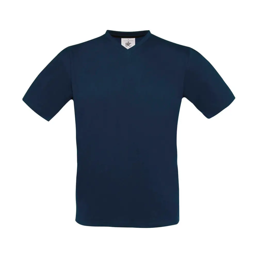 B&C Exact V-neck T-Shirt - Navy / S