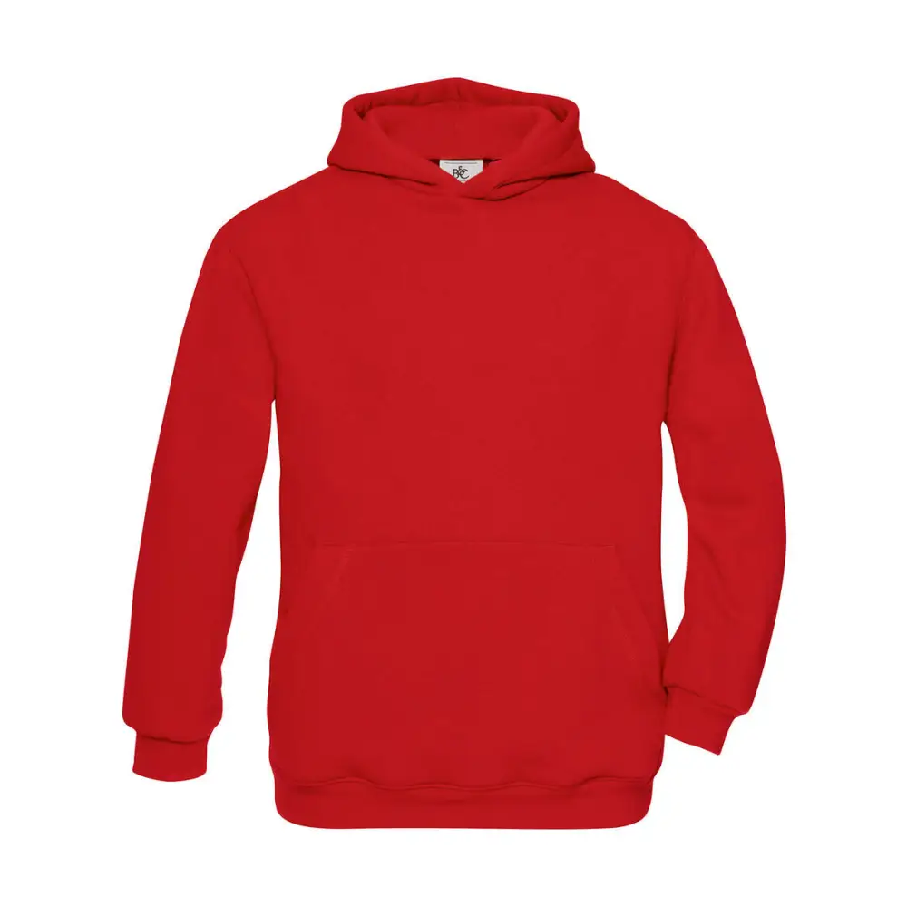 B&C Hooded/kids Sweat - Red / 3/4 (98/104)
