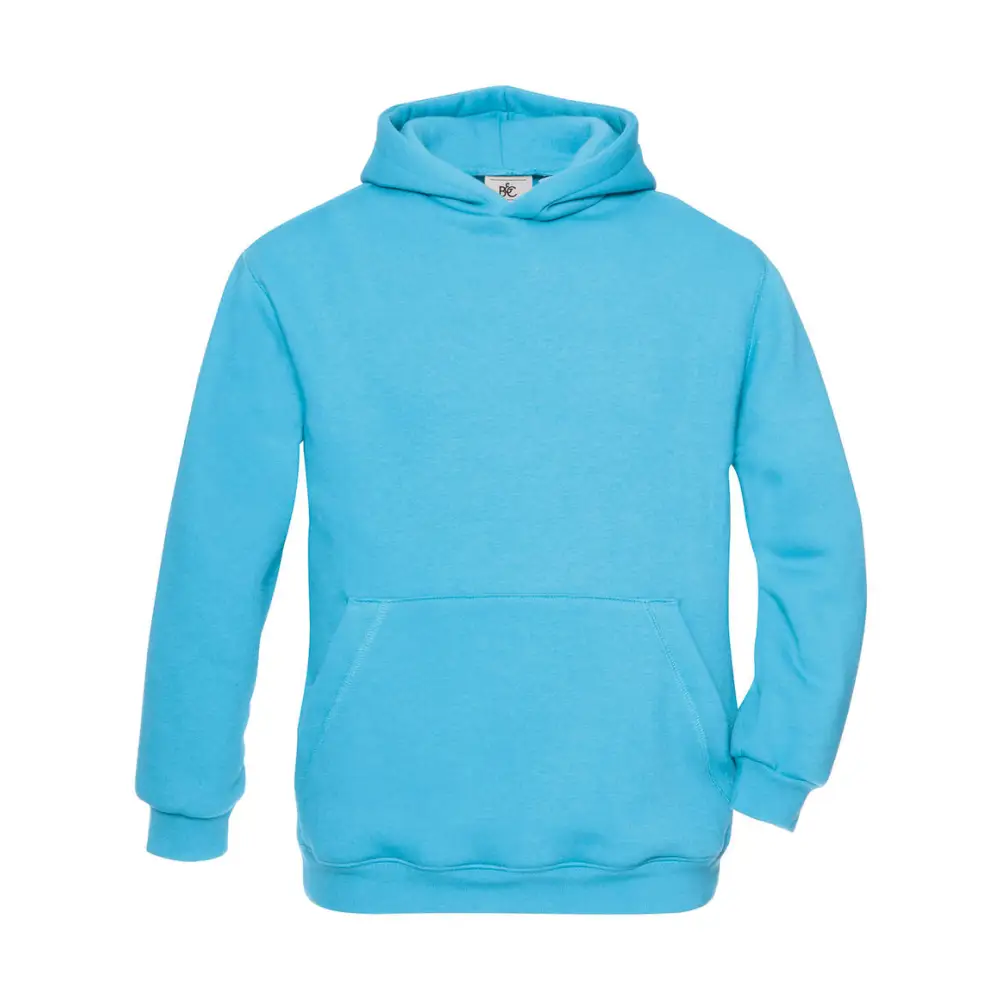 B&C Hooded/kids Sweat - Very Turquoise / 3/4 (98/104)