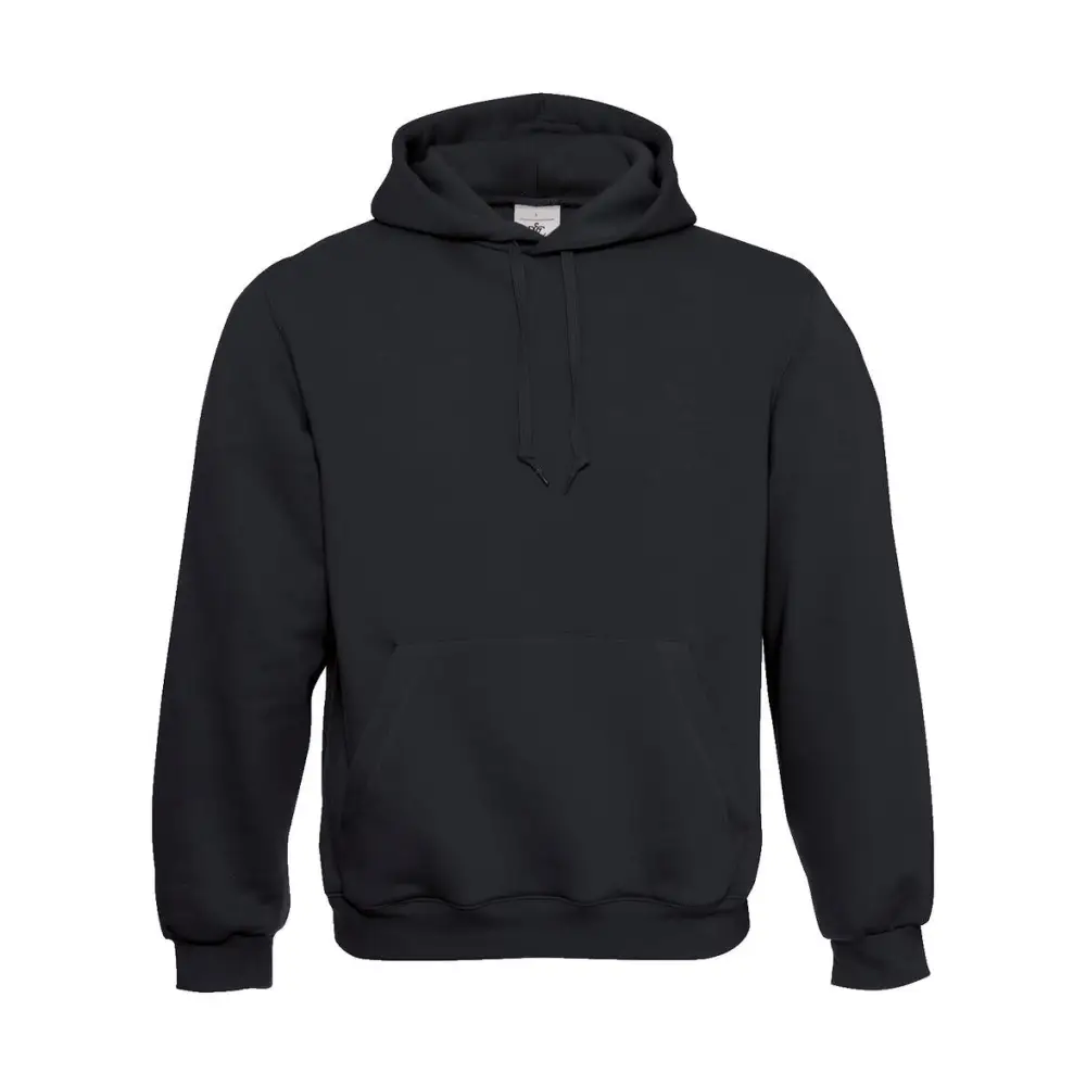 B&C Hooded Sweatshirt - Black / 2XS