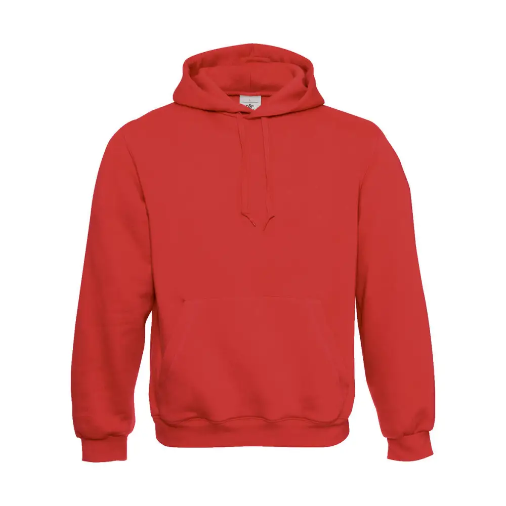 B&C Hooded Sweatshirt - Red / 2XS