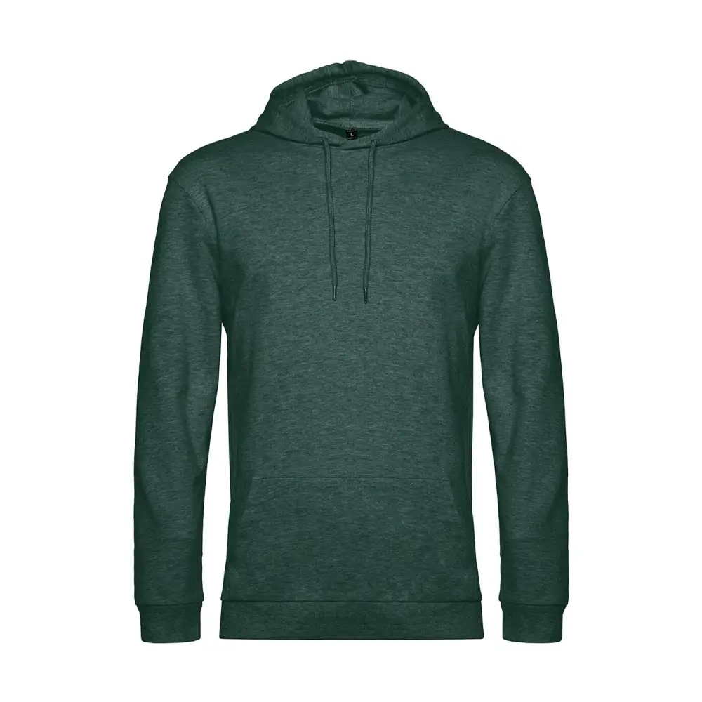 B&C #Hoodie French Terry - Heather Dark Green / XS