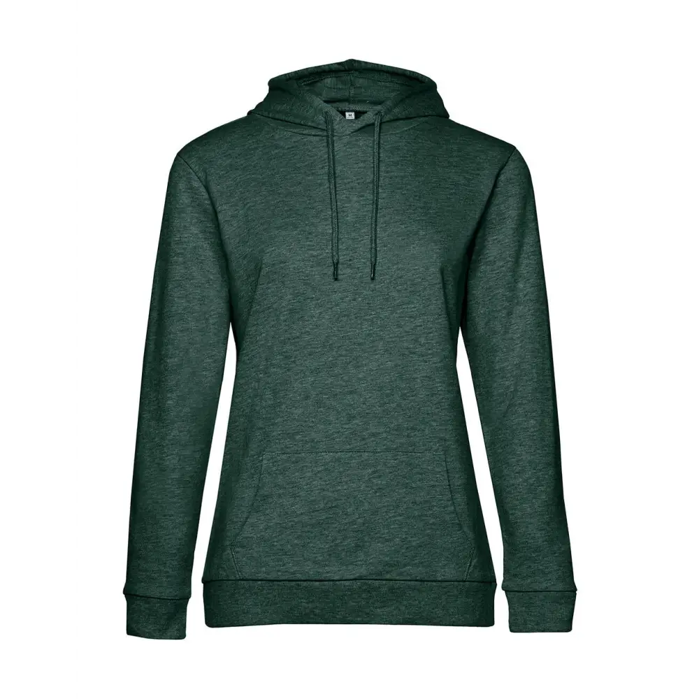 B&C #Hoodie /women French Terry - Heather Dark Green / XS