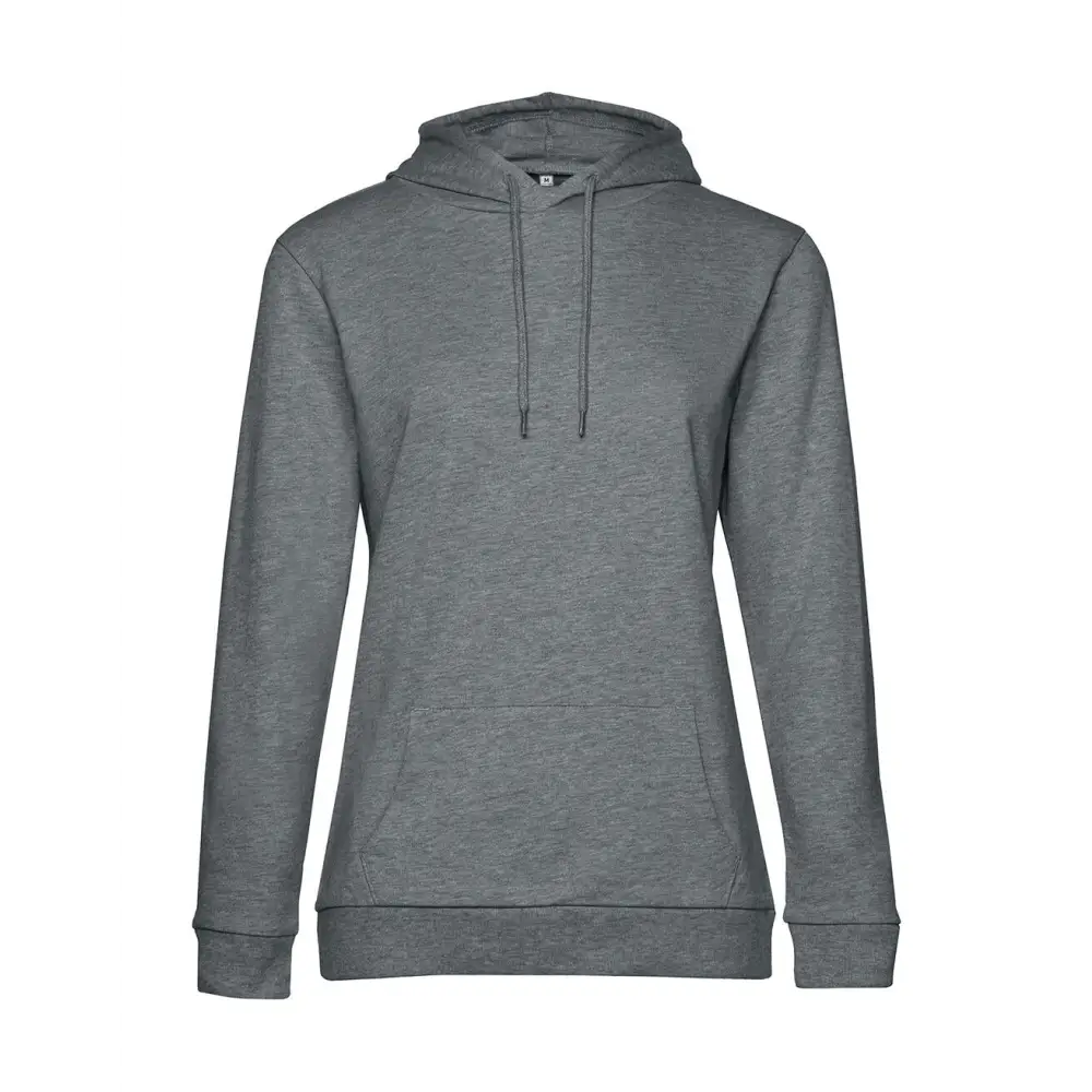 B&C #Hoodie /women French Terry - Heather Mid Grey / XS