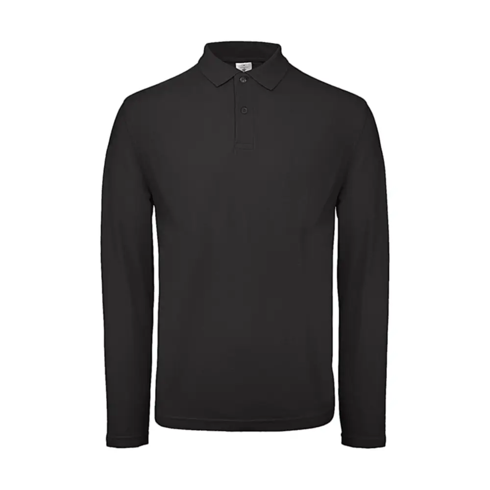 B&C ID.001 LSL Polo - Black / XS