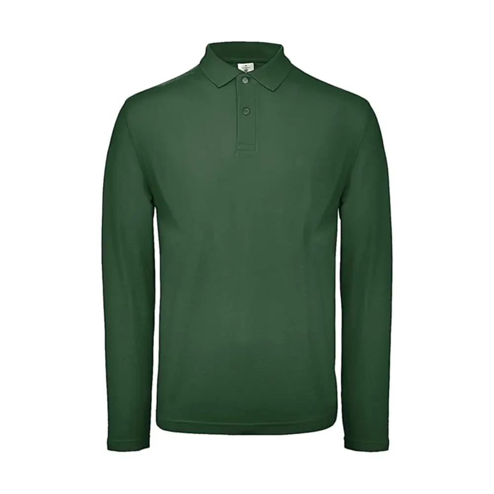 B&C ID.001 LSL Polo - Bottle Green / XS