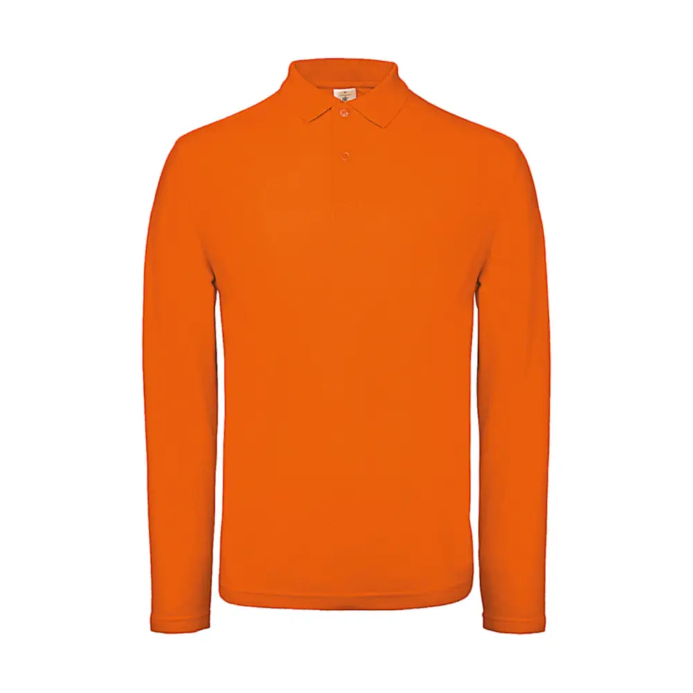 B&C ID.001 LSL Polo - Orange / XS