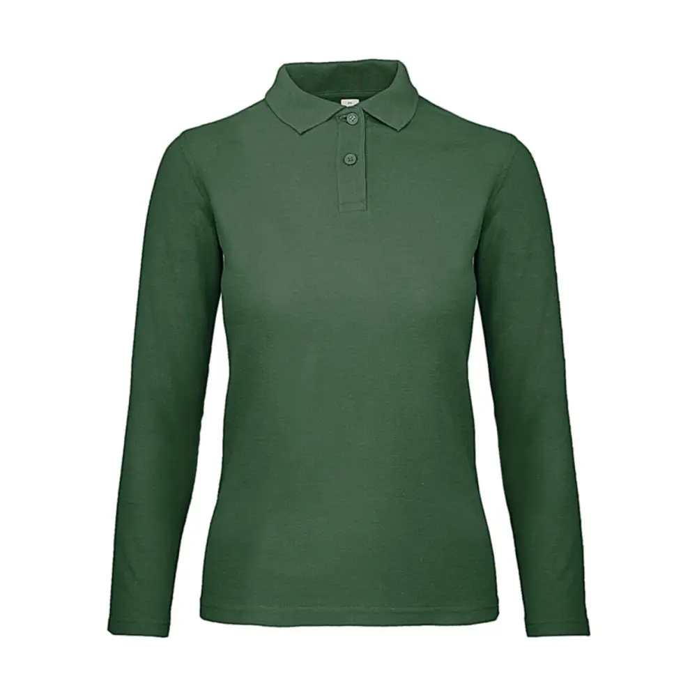 B&C ID.001 LSL /women Polo - Bottle Green / XS
