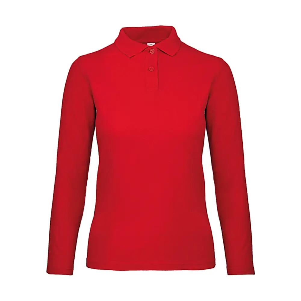 B&C ID.001 LSL /women Polo - Red / XS