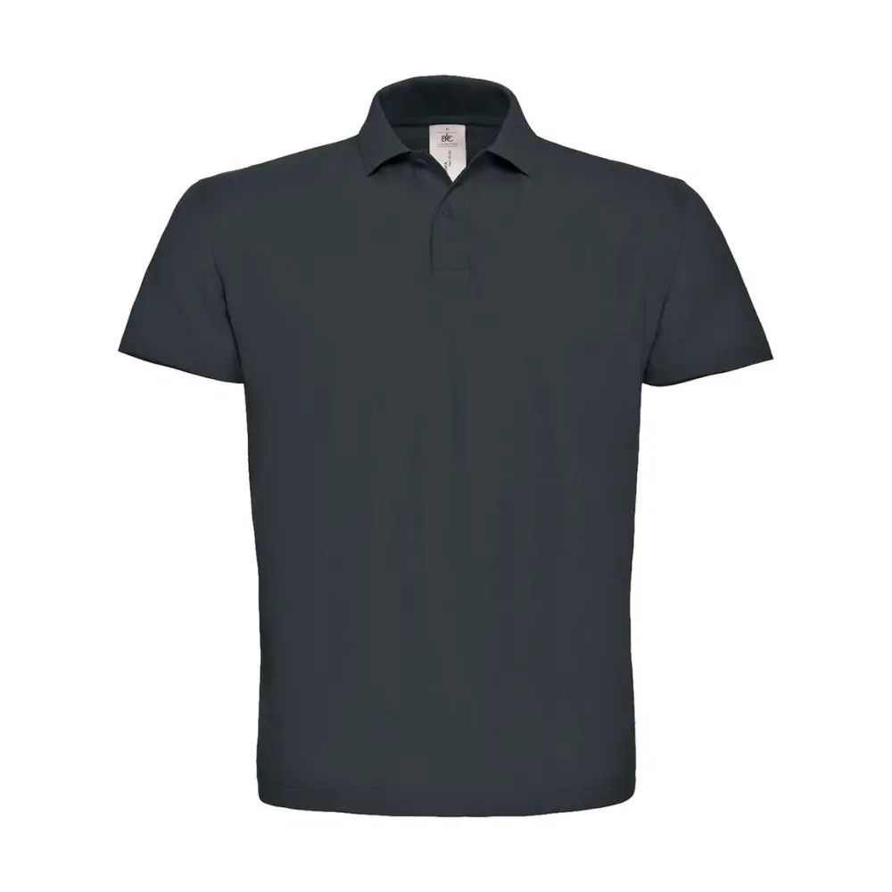B&C ID.001 Piqué Polo Shirt - Anthracite / XS