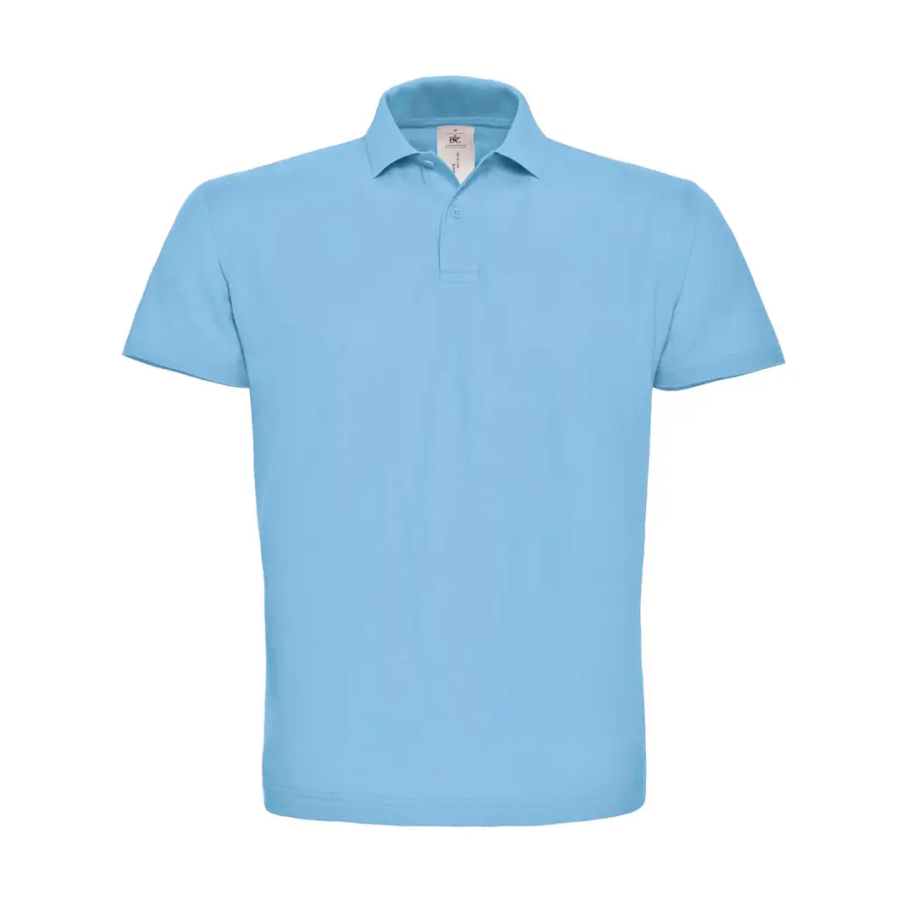 B&C ID.001 Piqué Polo Shirt - Light blue / XS