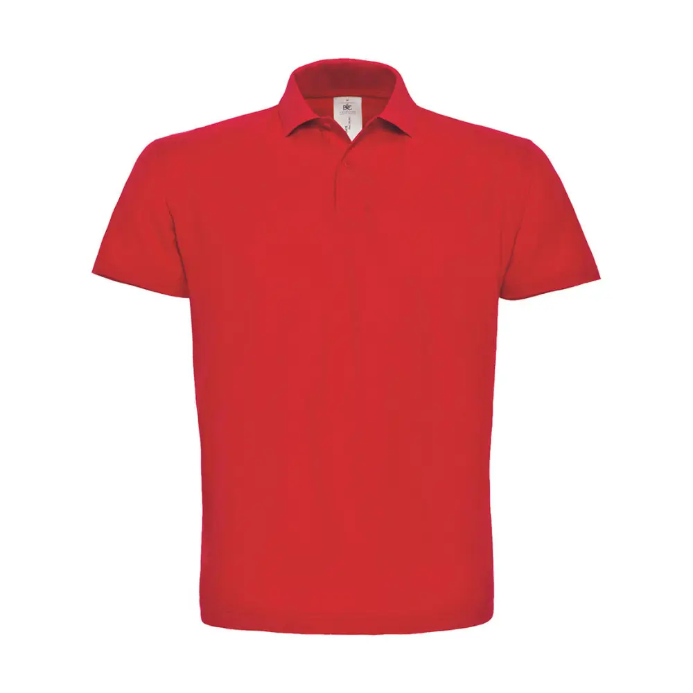 B&C ID.001 Piqué Polo Shirt - Red / XS