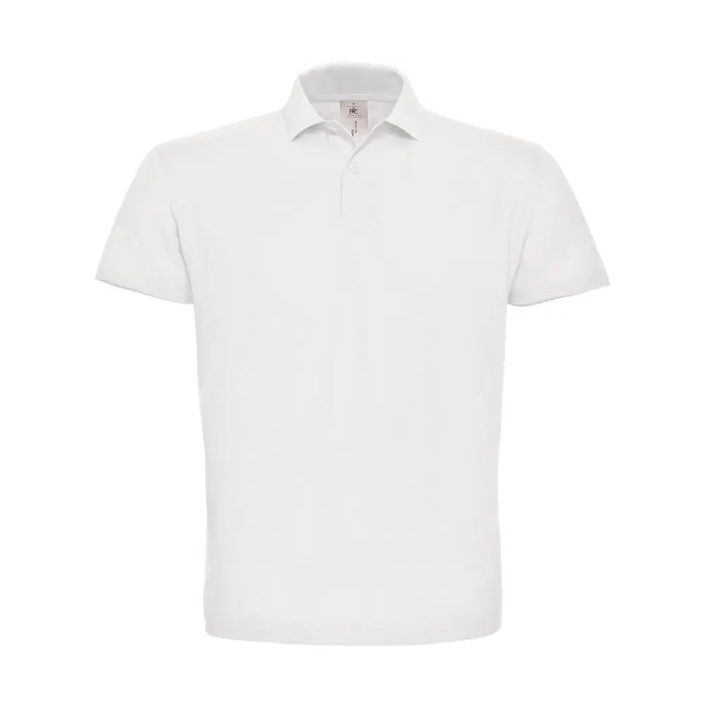 B&C ID.001 Piqué Polo Shirt - White / XS