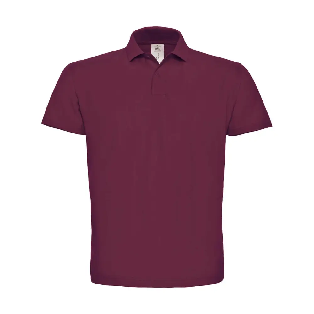 B&C ID.001 Piqué Polo Shirt - Wine / XS