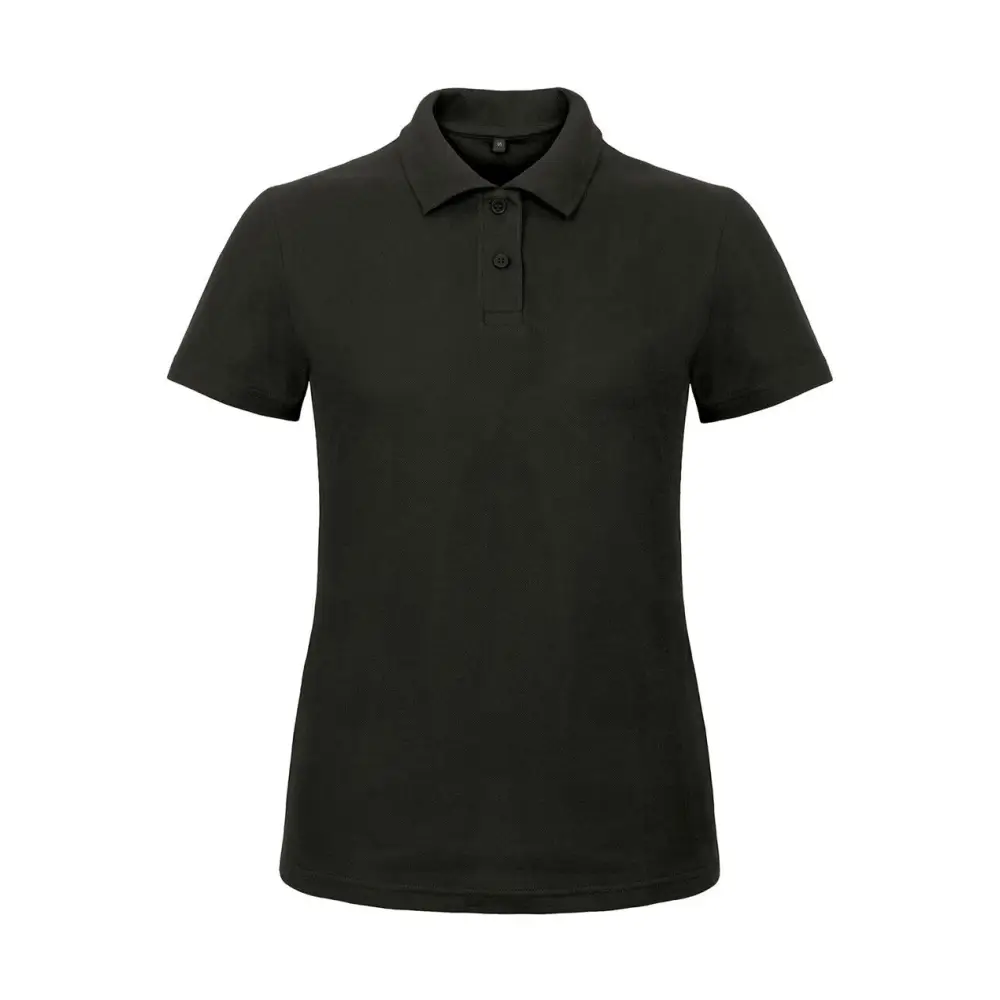 B&C ID.001/women Piqué Polo Shirt - Black / XS