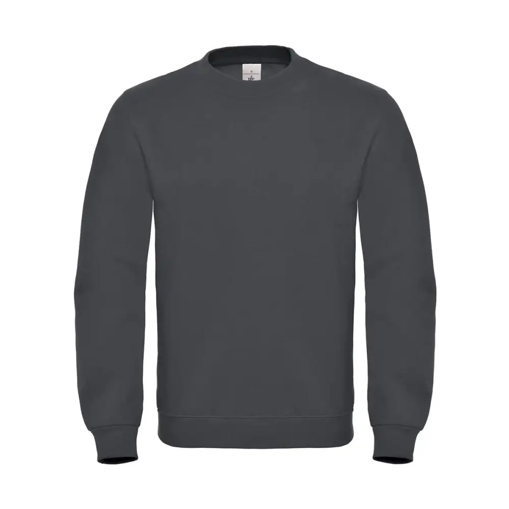 B&C ID.002 Cotton Rich Sweatshirt - Anthracite / XS