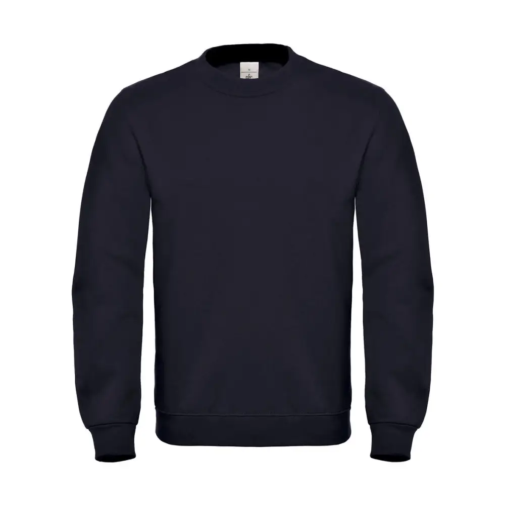 B&C ID.002 Cotton Rich Sweatshirt - Black / XS