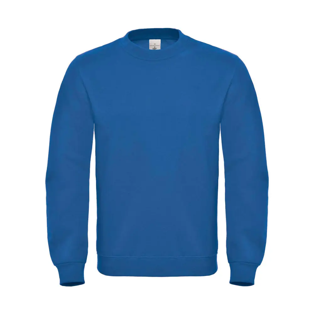 B&C ID.002 Cotton Rich Sweatshirt - Royal Blue / XS