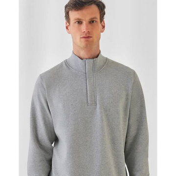 B&C ID.004 Cotton Rich 1/4 Zip Sweat