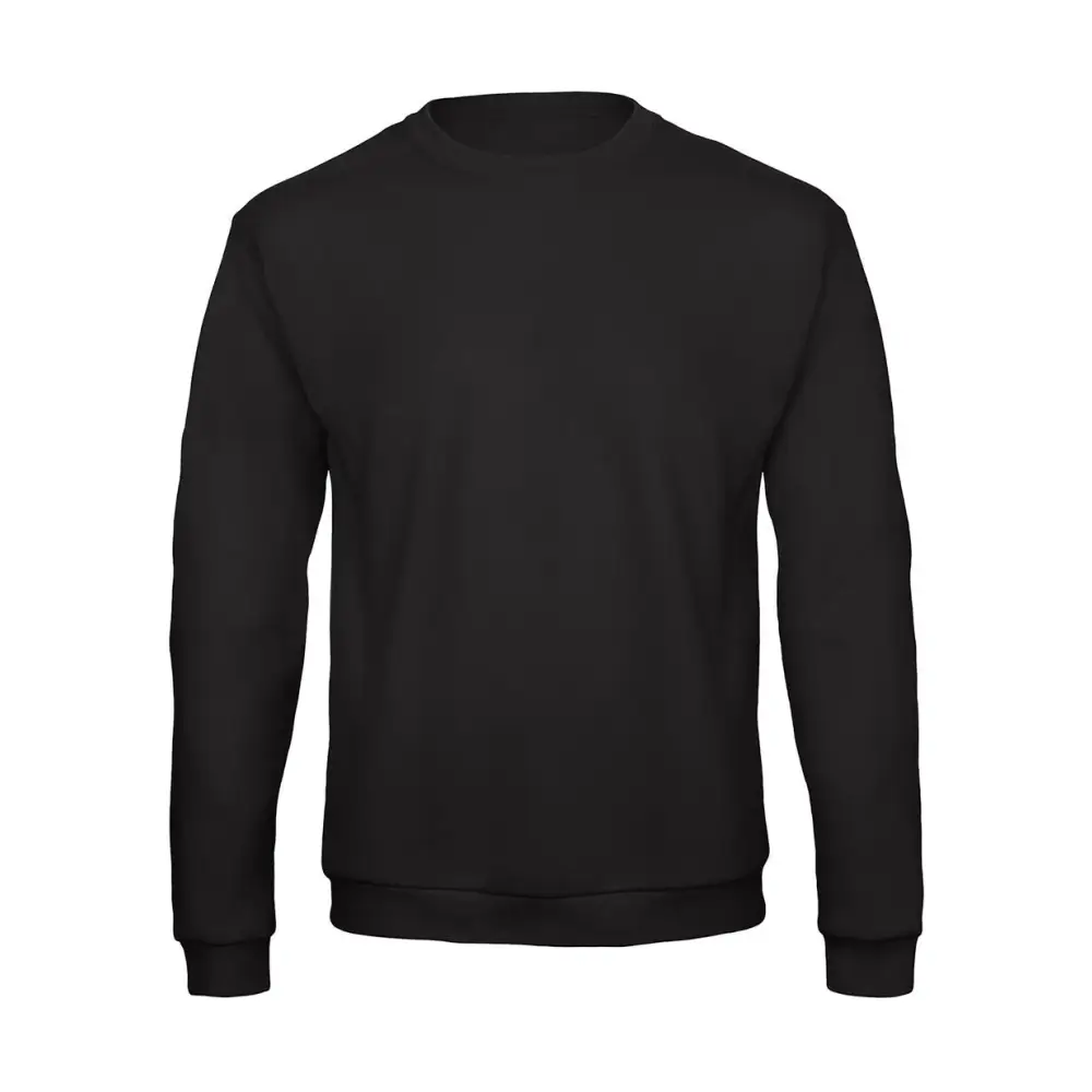 B&C ID.202 50/50 Sweatshirt Unisex - Black / XS