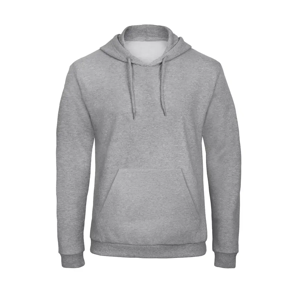B&C ID.203 50/50 Hooded Sweatshirt Unisex - Heather Grey / XS