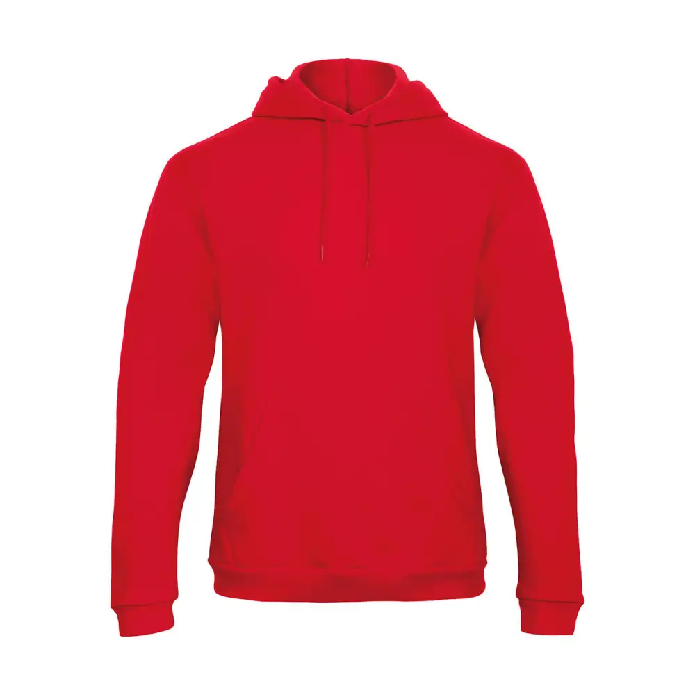 B&C ID.203 50/50 Hooded Sweatshirt Unisex - Red / XS