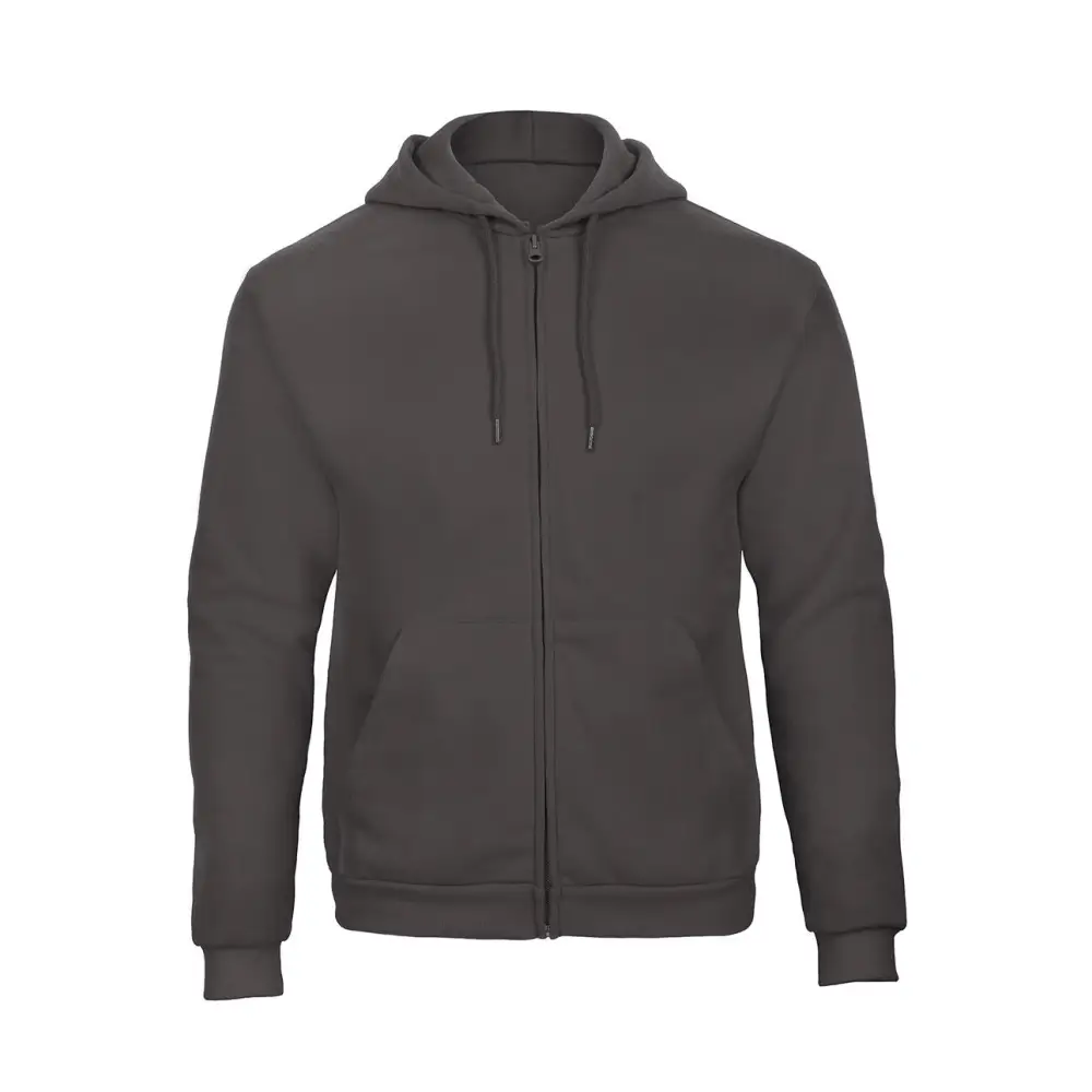 B&C ID.205 50/50 Hooded Full Zip Sweat Unisex - Anthracite / XS