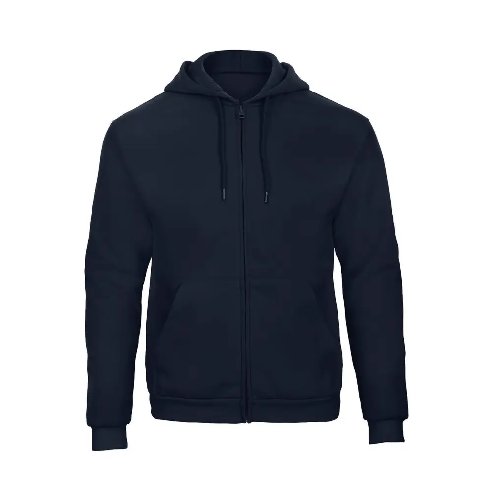 B&C ID.205 50/50 Hooded Full Zip Sweat Unisex - Navy / XS
