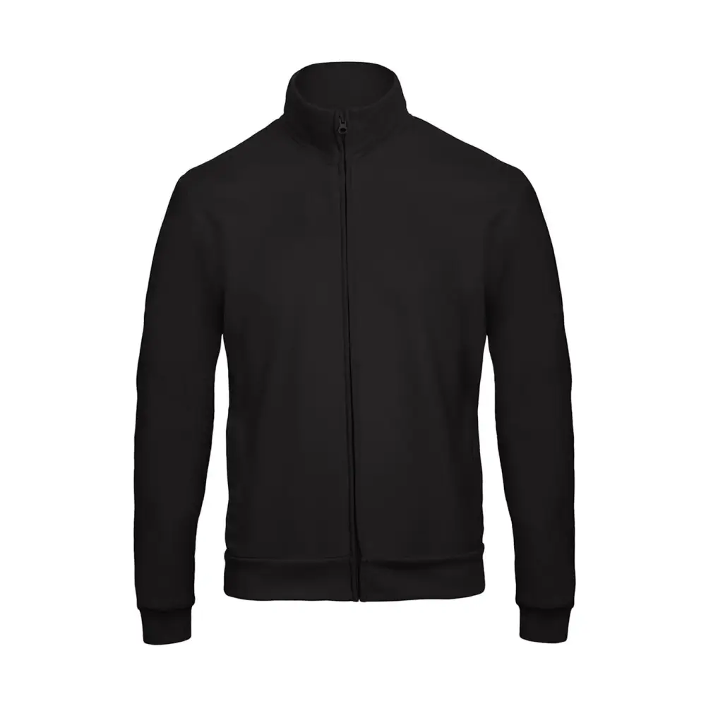 B&C ID.206 50/50 Full Zip Sweat Unisex - Black / XS